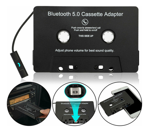 Adaptador De Cassette Transmisor Y Receptor Bluetooth Carro
