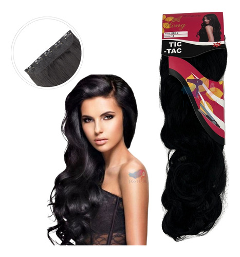 Cabelo Mega Hair Tic Tac 70 Cm 150g Fibra Orgânico 