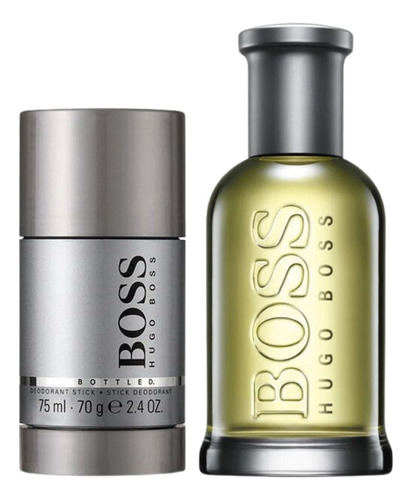 Set 2 Piezas Hugo Boss Boss Bottled Edt 100 Para Caballero