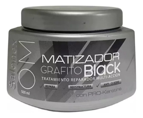 Crema Matizador De Cabello Grafito Salonex 500ml