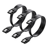 Cable Matters Paquete De 3 Cables Sata Iii 6.0 Gbps Sata De