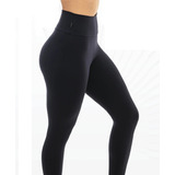 Calça Legging Suplex Fitness Feminina Cós Alto Preto