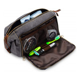 Dopp Kit - Bolsa De Viaje Con Cremallera Ykk Para Hombre, De