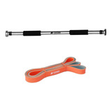 Kit Set Gym Barra Extensible Dominadas + Super Banda 21mm