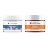 Kit Biosmotic Water Cream + Radian C Face Cream Lidherma