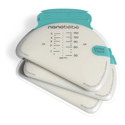 Nanobébé 50 Bolsas Almacenamiento De Leche Materna 5oz\u002F150ml | Meses sin interés