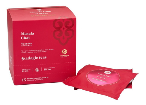 Adagio Teas Caja 15 Teabags Masala Chai