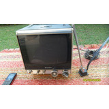 Antigua Tv Sony Compacta Bco. Negro 220 Y 12v A Revisar Leer