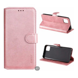 Flip Cover Rose Billetera Samsung A22 5g+mica Vidrio Full