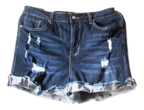 $ Mini Short Jeans Verano Mujer Mezclilla Rasgado Moda Playa