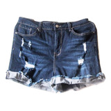 $ Mini Short Jeans Verano Mujer Mezclilla Rasgado Moda Playa