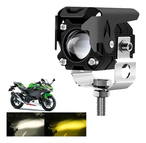 Faros Led Impermeables De Lupa Luz Auxiliares Auto Moto