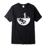 Camiseta Astronauta Jardineiro Lua Tshirt Dtf Ref0301