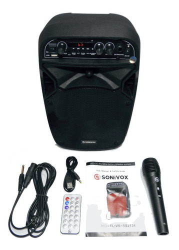 Cabina De Sonido Recargable Parlante Pro Sonivox Vs-ss1862