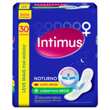 Absorvente Noturno Com Abas 30 Unidades Intimus