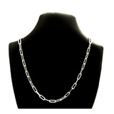 Collar Cadena Forcet Gruesa 60cm Para Hombre Plata 925