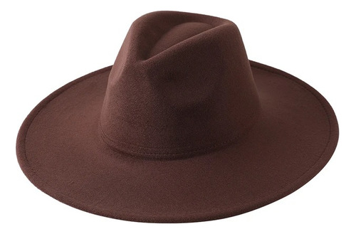 Gorro Sombrero Simil Paño Cowboy Hombre Mujer Ala Ancha 