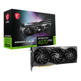 Tarjeta De Video Nvidia Msi Rtx 4070 Súper 12g Gaming X Slim