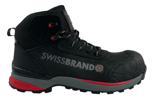 Bota Tenis Hombre Swissbrand 646 Industrial Seguridad Negro