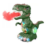 Dinosaurio Giratorio Luces Y Sonido + Lanzador De Spray Toy