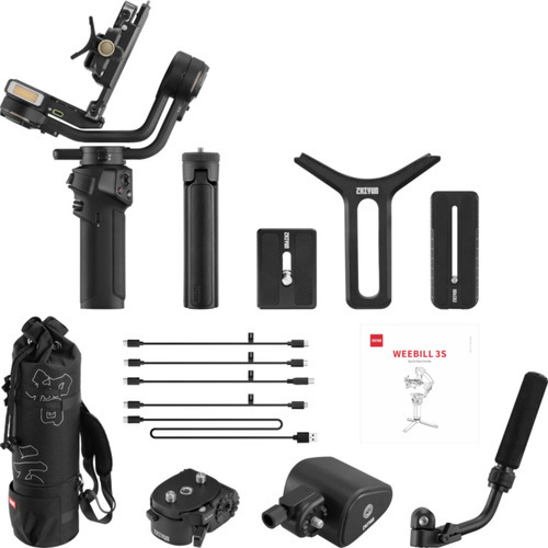 Gimbal Zhiyun Weebill 3s Combo Estabilizador Cámara Tripode! Color Negro