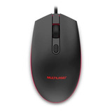 Mouse Gamer Multilaser 2400dpi Led Preto - Mo298