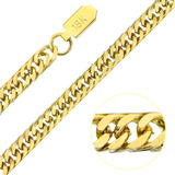 Pulseira Masculina Grumet Duplo Moeda Antiga Não Descasca Comprimento 22   Cor Dourado Diâmetro 6 Cm