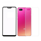 Kit Película P/ Mi8 Mi 8 Lite Full Cover + Traseira De Gel