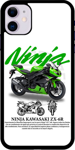 Funda Para Celular Diseño Moto Ninja Kawasaki Zx 6r #2