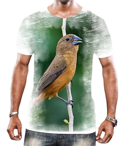 Camiseta Camisa Pássaros Procurados Curió Natureza Alta 5