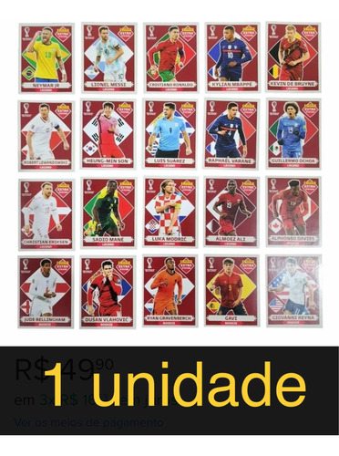 Figurinhas Da Copa 2022 Legend Extra Sticker Raro Catar