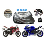 Funda Afelpada Pra Moto Yamaha R1/r6/r3/r15 100% Impermeable