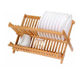 Escurre Platos Plegable De Bamboo - Vonne