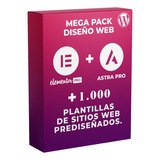 Elementor Pro + Astra Pro + 1.000 Plantillas De Sitios Web