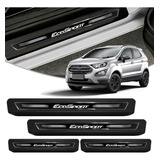 Kit Soleira Ecosport 2013 2014 Á 2017 2018 2019 2020 - Preto