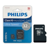 Memoria Micro Sd Philips 32 Gb Clase 10