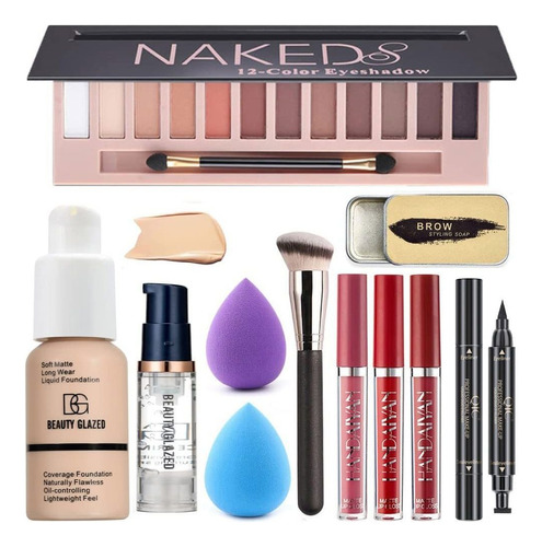 Maquillaje Kit  Todo En Uno Para Niñas, Paleta De So Fr80sm