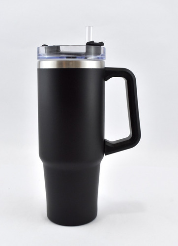 Termo Portátil Con Popote Y Asa - Vaso Térmico 900 Ml