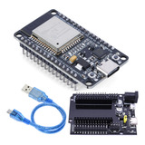 Esp32 Cp2102 Usb Tipo C Con Tarjeta De Expansión Y Cable Usb