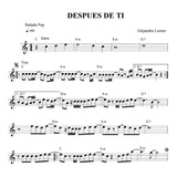 Partitura Después De Ti - Alejandro Lerner P/piano Y Órgano 