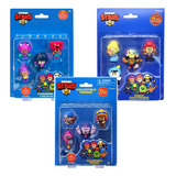 Pack X15 Muñecos Brawl Stars Mini Set Vulcanita Original