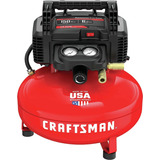 Compresor De Aire Eléctrico Craftsman Cmec6150k 6gal 0.8cv 120v Rojo