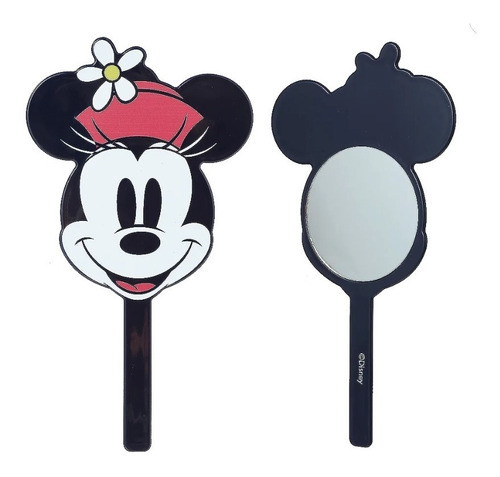 Espejo De Mano Azul Mickey Mouse O Minnie 30cm Miniso
