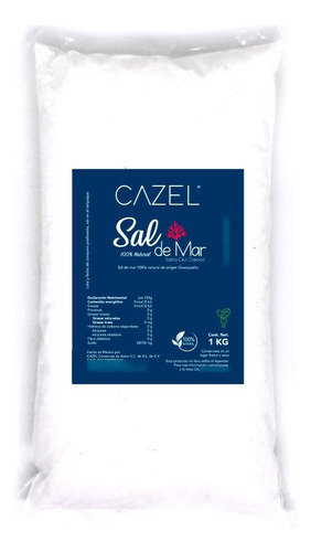 Sal De Mar Pulverizada Oaxaca Salina Cruz Natural 1kg