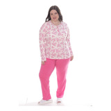 Pijama  Mujer Invierno Talle Especial Art 804 Premium Local