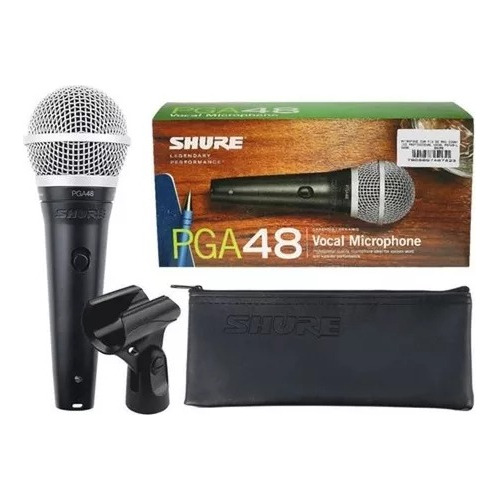 Microfone Shure Pga48-lc Dinâmico Cardióide Para Vocais
