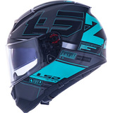 Capacete Ls2 Vector Ff397 Frequency Preto Azul Fosco Cor Preto/azul Tamanho Do Capacete 60