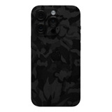 Skin Vinil Premium Black Camo Para iPhone 14 Pro