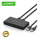 Switch Ugreen Compartilhamento Usb 3.0 Ugreen 4 Em 1 Preto