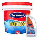 Kit Cloro Multiação 10kg + Clarificante Hidroazul 1litro Hid